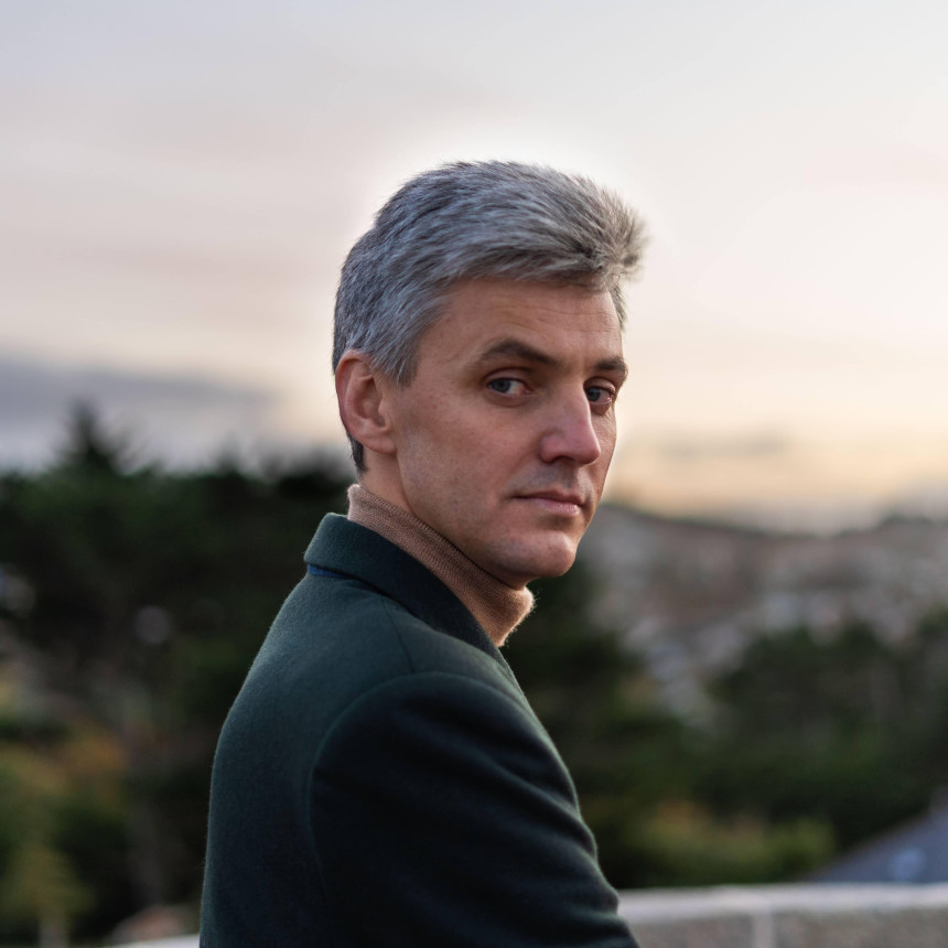 Rob Doyle, Writer in Residence in Belgrade, 2024 (photo © Katie Freeney)